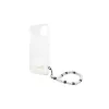 Guess GUHCP13SKPSWH iPhone 13 mini 5,4" készülékhez átlátszó kemény tok fehér gyöngy
