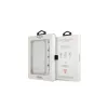 Guess GUHCP13SKPSWH iPhone 13 mini 5,4" készülékhez átlátszó kemény tok fehér gyöngy