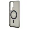 Guess Rhinestones Printed Classic Logo MagSafe tok Samsung Galaxy S25 Ultra készülékhez fekete