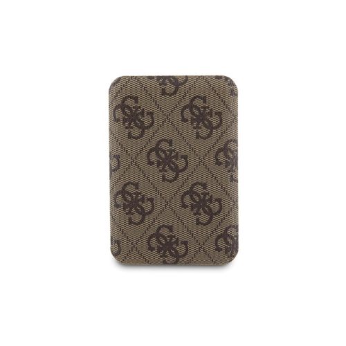 Csomag Guess GUBPM5P15S4GEMGW iPhone15 6.1” készülékhez kemény tok + powerbank 5000mAh MagSafe 4G Metal Logo barna