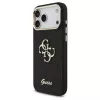 Guess Fixed Glitter Big 4G Metal Frame tok iPhone 17 Pro Max készülékhez fekete