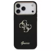 Guess Fixed Glitter Big 4G Metal Frame tok iPhone 17 Pro Max készülékhez fekete