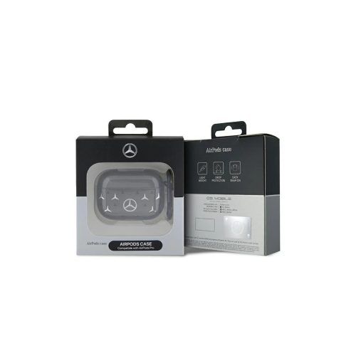 Mercedes MEAP8DPMGS AirPods Pro készülékhez tok Large Star Pattern fekete