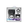 Nimmy 3in1 Set telefon táska, pénztárca és kereső tok Big Eyed Pet 2.0 Panda fekete