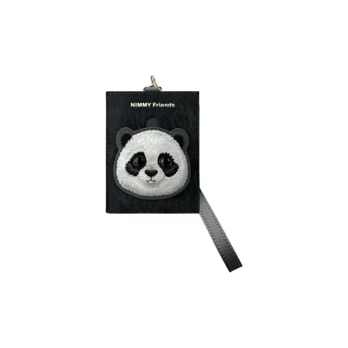 Nimmy 3in1 Set telefon táska, pénztárca és kereső tok Big Eyed Pet 2.0 Panda fekete