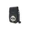 Nimmy 3in1 Set telefon táska, pénztárca és kereső tok Big Eyed Pet 2.0 Panda fekete