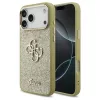 Guess Fixed Glitter Big 4G Metal Frame tok iPhone 17 Pro Max készülékhez arany