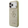Guess Fixed Glitter Big 4G Metal Frame tok iPhone 17 Pro Max készülékhez arany