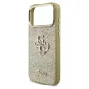Guess Fixed Glitter Big 4G Metal Frame tok iPhone 17 Pro Max készülékhez arany