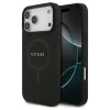 Guess Saffiano Classic Logo MagSafe tok iPhone 17 Pro Max készülékhez fekete