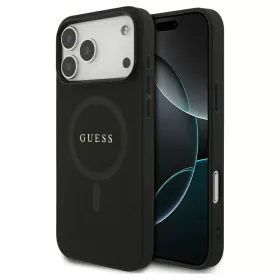   Guess Saffiano Classic Logo MagSafe tok iPhone 17 Pro Max készülékhez fekete