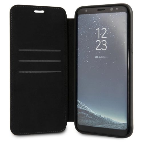 Mercedes MEFLBKS8LWHCLBK könyvtok Samsung Galaxy S8 Plus G955 készülékhez fekete