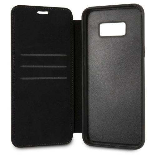 Mercedes MEFLBKS8LWHCLBK könyvtok Samsung Galaxy S8 Plus G955 készülékhez fekete