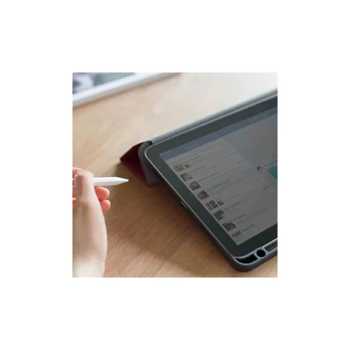 UNIQ Transforma Rigor tok iPad Air 10,9 (2020) készülékhez, antimikrobiális, korallpiros