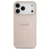 Guess Saffiano Classic Logo MagSafe tok iPhone 17 Pro Max készülékhez rózsaszín