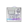 Nimmy 3in1 Set telefon táska + pénztárca + locator tok Big Eyed Pet 2.0 Rabbit lila