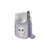 Nimmy 3in1 Set telefon táska + pénztárca + locator tok Big Eyed Pet 2.0 Rabbit lila