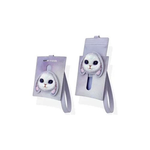 Nimmy 3in1 Set telefon táska + pénztárca + locator tok Big Eyed Pet 2.0 Rabbit lila