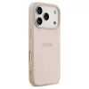 Guess Saffiano Classic Logo MagSafe tok iPhone 17 Pro készülékhez rózsaszín
