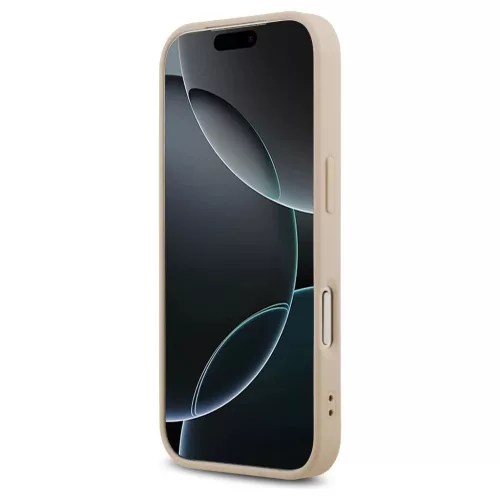 Guess Saffiano Classic Logo MagSafe tok iPhone 17 Pro készülékhez rózsaszín