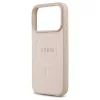 Guess Saffiano Classic Logo MagSafe tok iPhone 17 Pro készülékhez rózsaszín