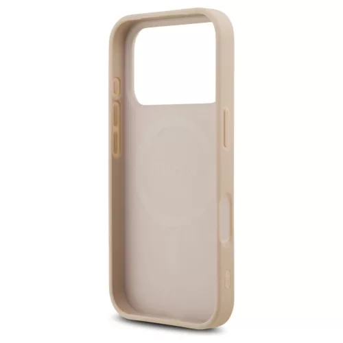 Guess Saffiano Classic Logo MagSafe tok iPhone 17 Pro készülékhez rózsaszín