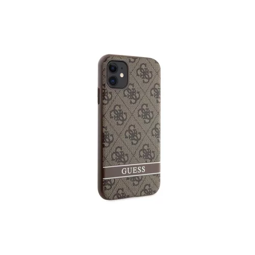 Guess GUHCN61P4SNW iPhone 11 / Xr készülékhez hárdtok 4G Stripe barna
