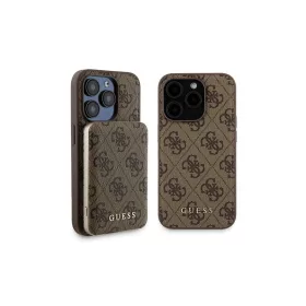   Guess Set GUBPM5P15X4GEMGW iPhone 15 Pro Max 6,7" készülékhez keménytok és 5000 mAh MagSafe powerbank barna