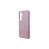 Guess GUHCS24SHGGSHU S24 S921 kemény tok Glitter Script lila