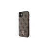 Guess GUHCN61P4TDSCPW iPhone 11 / Xr készülékhez 6.1" kemény tok Crossbody 4G Metal Logo barna