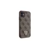 Guess GUHCN61P4TDSCPW iPhone 11 / Xr készülékhez 6.1" kemény tok Crossbody 4G Metal Logo barna