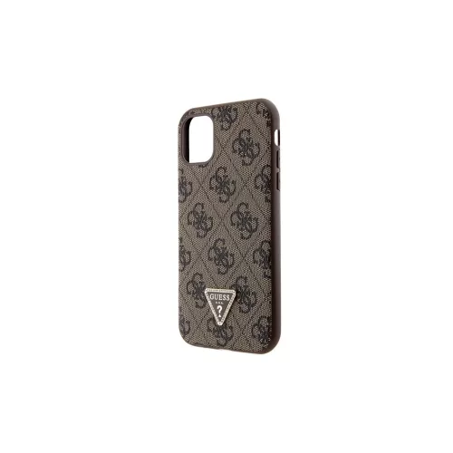 Guess GUHCN61P4TDSCPW iPhone 11 / Xr készülékhez 6.1" kemény tok Crossbody 4G Metal Logo barna
