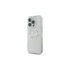 Guess iPhone 16 Pro 6.3" keménytok készülékhez IML Heart átlátszó