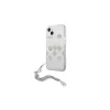 Guess GUHCP13SKSPESI iPhone 13 mini készülékhez 5,4" keménytok ezüst Peony Chain Collection