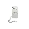 Guess GUHCP13SKSPESI iPhone 13 mini készülékhez 5,4" keménytok ezüst Peony Chain Collection