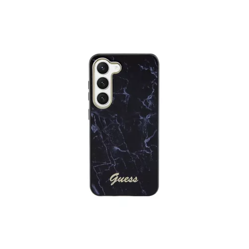 Guess GUHCS23MPCUMAK S916 keménytok Samsung Galaxy S23+ készülékhez Marble fekete