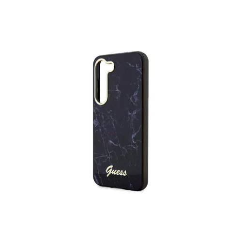 Guess GUHCS23MPCUMAK S916 keménytok Samsung Galaxy S23+ készülékhez Marble fekete