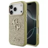 Guess Fixed Glitter Big 4G Metal Frame tok iPhone 17 Pro készülékhez arany