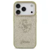 Guess Fixed Glitter Big 4G Metal Frame tok iPhone 17 Pro készülékhez arany