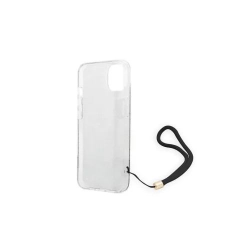 Guess GUOHCP14MH4STW 4G Print Strap keménytok iPhone 14 Plus/15 Plus 6,7" készülékhez barna