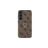 Guess GUHCS24SPGS4TDW S24 S921 készülékhez kemény tok Grip Stand 4G Triangle Strass barna