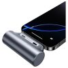 USAMS PB79 Mini Tail Plug hordozható töltőbank 3000mAh USB-C szürke