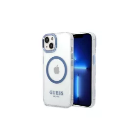   Guess GUHMP14MHTRMB iPhone 14 Plus / 15 Plus készülékhez 6.7" kemény tok Metal Outline Magsafe kék