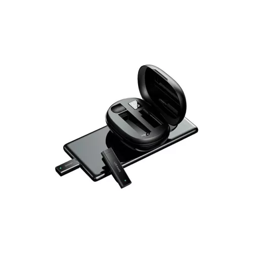 USAMS vezeték nélküli lavalier mikrofon ENC 2.4G USB-C + 2x adapter ZB247