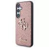 Tok Guess Fixed Glitter Big 4G Metal Logo Samsung Galaxy S25 készülékhez rózsaszín