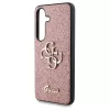 Tok Guess Fixed Glitter Big 4G Metal Logo Samsung Galaxy S25 készülékhez rózsaszín