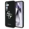 Guess szilikon tok Samsung Galaxy S25 készülékhez – Big 4G Logo Bottom Script, fekete