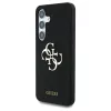 Guess szilikon tok Samsung Galaxy S25 készülékhez – Big 4G Logo Bottom Script, fekete