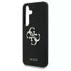Guess szilikon tok Samsung Galaxy S25 készülékhez – Big 4G Logo Bottom Script, fekete