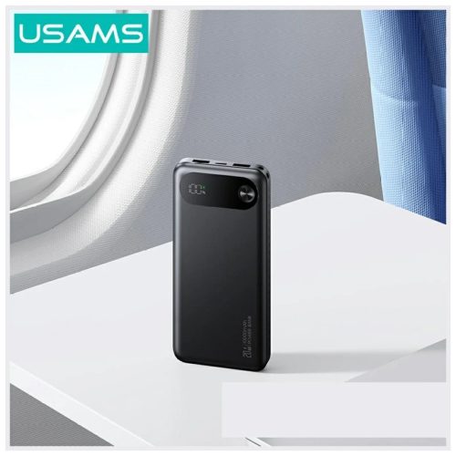 USAMS PB80 Hordozható töltő PD20W 10000mAh fekete